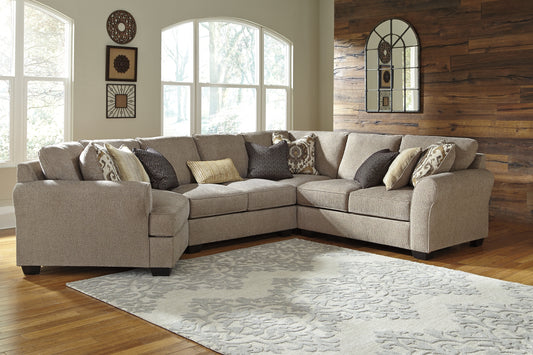 Pantomine 4-Piece Sectional with Cuddler