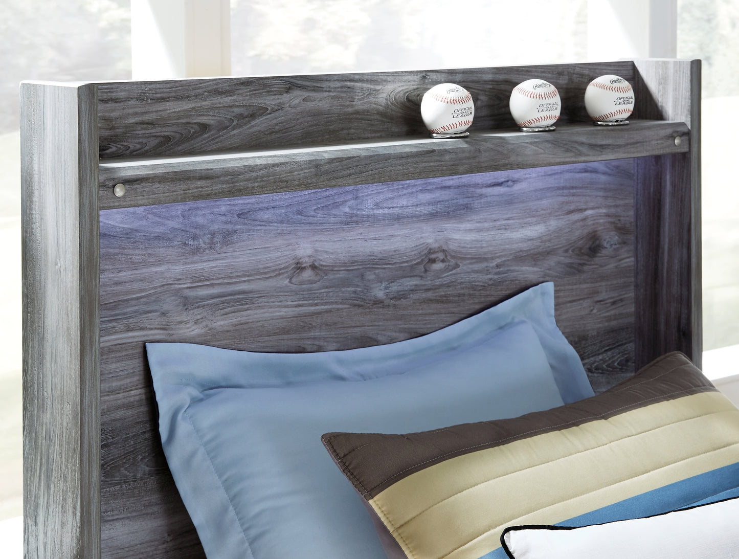 Baystorm  Panel Bed With 2 Storage Drawers