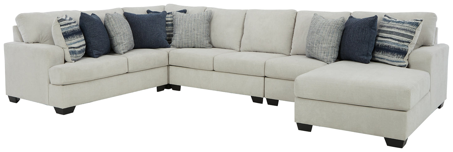 Lowder 5-Piece Sectional with Chaise