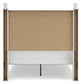 Mollviney Full Panel Bed with Mirrored Dresser and Chest