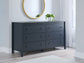 Simmenfort Twin Panel Headboard with Dresser, Chest and Nightstand