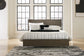 Arkenton King Panel Bed with Mirrored Dresser and Chest