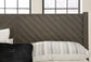 Arkenton King Panel Bed with Mirrored Dresser and Chest
