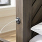 Arkenton California King Panel Bed with Mirrored Dresser
